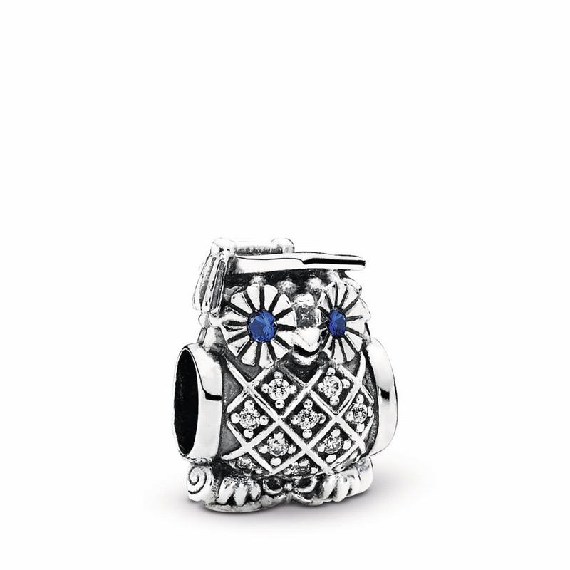 Pandora Australia Graduate Owl Charm - Sterling Silver | LYAVNO143